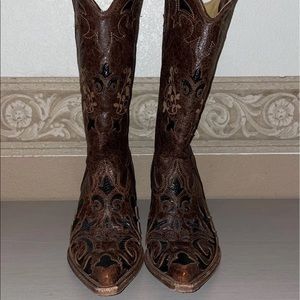 Corral Women’s Vintage Lizard Inlay Leather boots